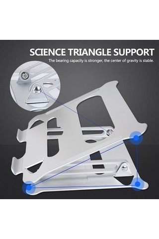 Pazly Alüminyum Dizüstü Bilgisayar Standı Toptan, Katlanabilir Bilgisayar Destek, Boyun Omurga Koruyucu Stand