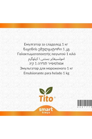Buz620 Bitkisel Dondurma Emülgatörü 1 Kg