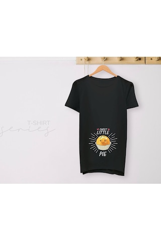 Bk Gift Espri Tasarımlı Siyah Hamile Tişörtü, Hamileye Hediye, Yeni Anne Hediyesi, Arkadaşa Hediye-13 001
