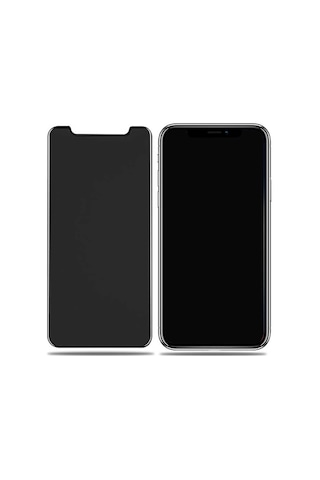 Zore Apple iPhone Xr 6.1 Uyumlu Rika Premium Privacy Temperli Cam Ekran Kor