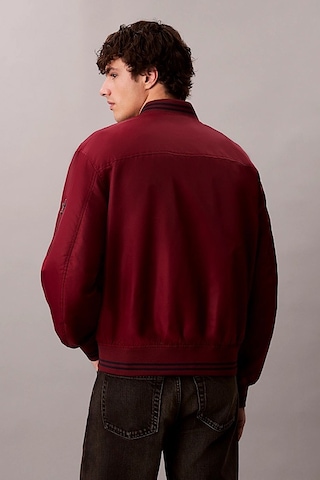 Erkek Tipped Hero Classic Fit Su İtici Bomber Mont - Bordo Renaissance Red