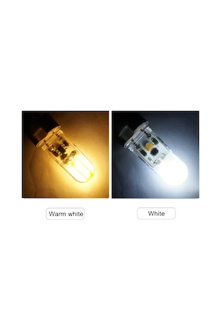 Hfambition Gy6.35 Tabanlı 3w Silikon Cob Ampul, Ac/dc 12v, 2700-2900k Isı Beyazı, 360 Aydınlatma, Ev/ofis Kullanıma Uygun