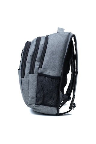 Çok Gözlü Ergonomik Sırt Çantası Su İtici Unisex Okul, Günlük Ve Seyahat Çantası Gri Gri