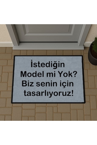 İstediğin Model Tasarlanabilir Kişiye Özel Tasarım Kapi Paspas 60x40cm Kapi Onu Paspasi Çok Renkli