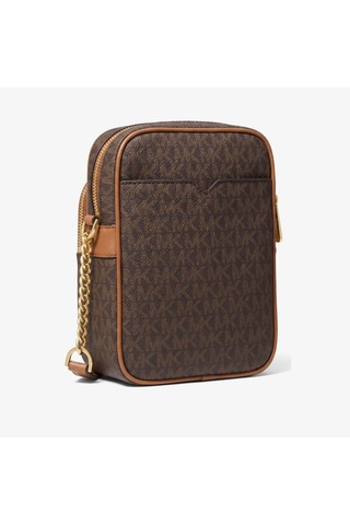 Michael Kors Jet Set Travel Kadın Logolu Çapraz Omuz Çantası 35f1gtvc2b Kahverengi