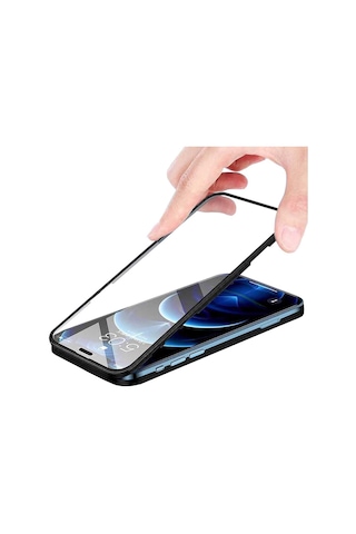 Apple iPhone Uyumlu 11 360 Derece Tam Kaplayan Cam Kapak Kılıf