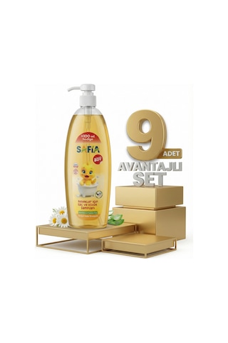 Safia Bebek İçin Saç Ve Vücut Şampuanı 9x750 Ml