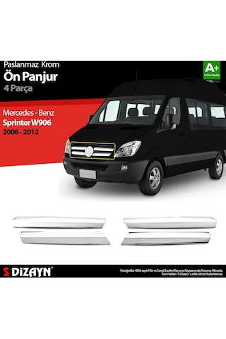 S-Dizayn  Mercedes Sprinter W906 Krom Ön Panjur 4 Prç 2006-2012