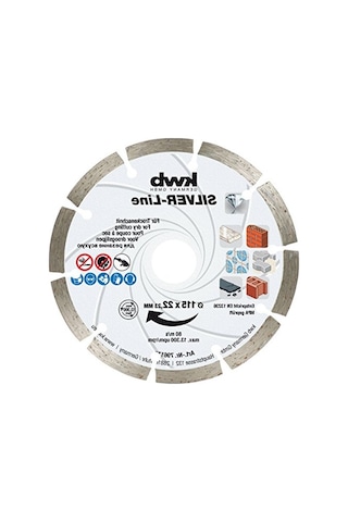 115 Mm Elmas Kesici Disk, Taş Ve Beton Kesimi İçin