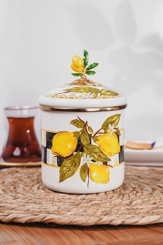 Lndkvn-9663-2 Miss Betty 12 Cm Emaye Orta Boy Kavanoz 001