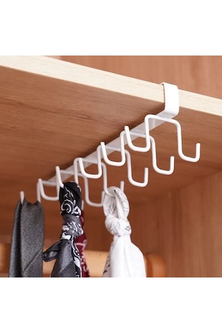 Fosenze Çelik Mutfak Dolap Organizer, Çok Amaçlı Askı Takımı - Delme Yok, Yeniden Kullanılabilir, Bölmeleri Genişletir