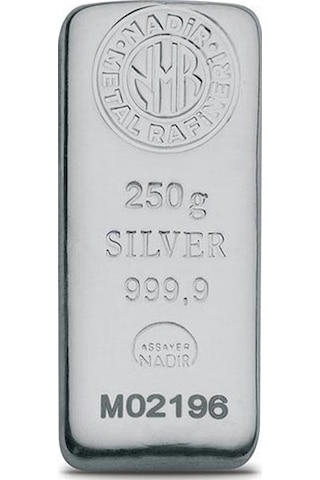 Nadir 250 Gram Külçe Gümüş