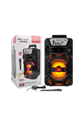 Platoon Pl-4811 Bluetooth Speaker 6.5 İnç Rgb Işıklı Usb Sd Mikrofonlu Hoparlör