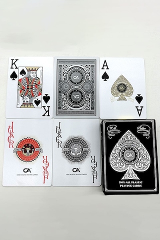 Jumbo Pvc Su Geçirmez İskambil Blackjack Oyun Kağıdı Cin885s
