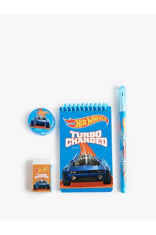 Koton Lisanslı Hot Wheels Kırtasiye Seti Mavi 7wak70361aa