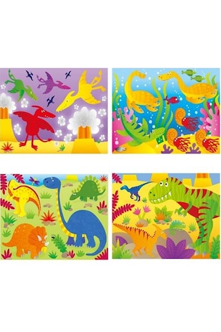Galt 4 Puzzles In A Box Dinosaurs 3 Yaş+