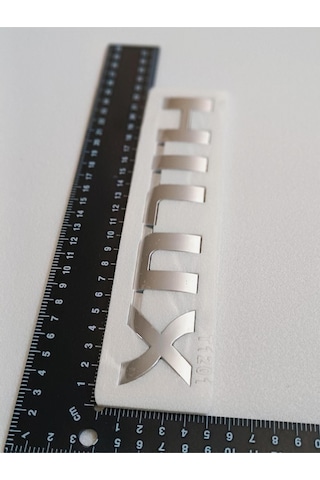 Toyota Hilux Krom Çamurluk Yazısı 3m 3d Abs