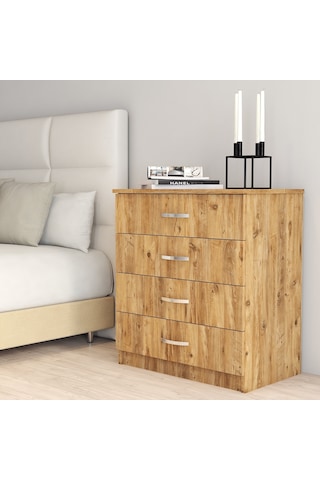 Şifonyer 4 Çekmeceli Çam - Sfy0102