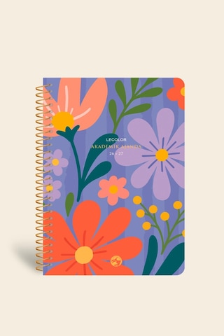 Akademik Ajanda 17x24 Cm Spiralli Stickerlı Motivasyon Sayfalı Çok Renkli