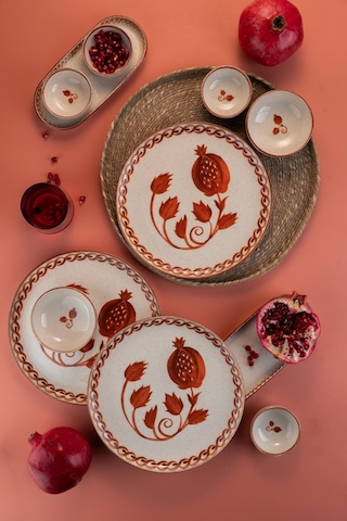 Kütahya Porselen 14 Parça 6 Kişilik Kahvaltı Takımı Ottoman Elega Çok Renkli