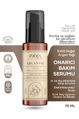 Pxel Argan Yağlı Saç Onarıcı Serum 75 ML