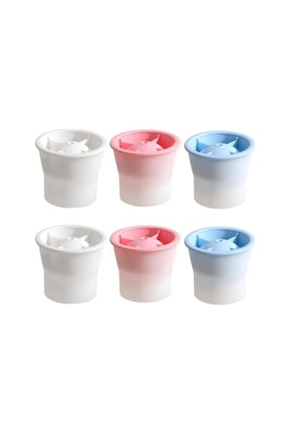 6 Adet Buz Tepsisi Silikon Küre Buz Kalıbı Üreticisi Gıda Sınıfı Kolay Çıkarma Çok Renkli