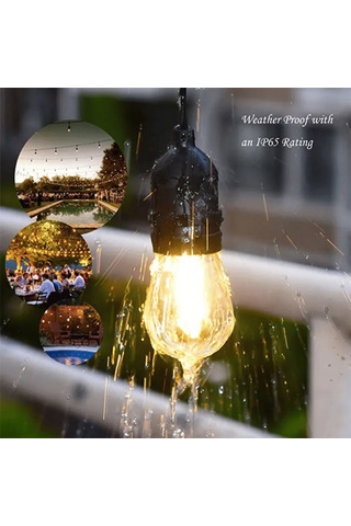 Forlife 220volt 5 Adet E27 Duylu 5 Metre Kablolu Set 5 Adet S14 Led Ampul Hediyeli