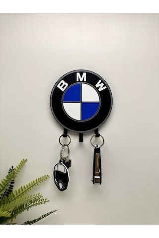3d Baskı Dekoratif Bmw Model Anahtar Askılığı Mavi - Siyah