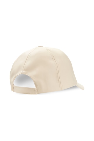 Ucla Damıan Kemik Rengi Baseball Cap Suni Deri - Unisex Şapka Kemik