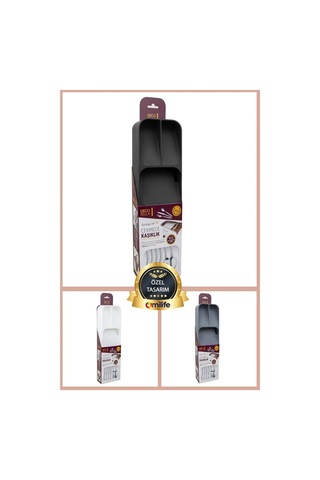 Siyah 5 Bölmeli Çekmece Kaşıklık Mutfak Düzenleyici, Dayanıklı Çatal Kaşık Bıçak Organizatörü Diğer