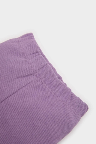 DeFacto Kız Bebek Fitilli Kaşkorse Beli Lastikli Şort E8247A525SMPR80 Mor