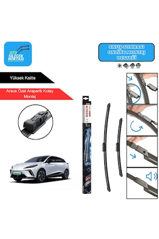 Mg4 Uyumlu 2023-2025 Bosch Aerotwin Araca Özel Ön Silecek Takımı 600-400mm Mg4 Uyumlu 2023-2025 Bosch Aerotwin Araca Özel Ön Silecek Takımı 600-400mm