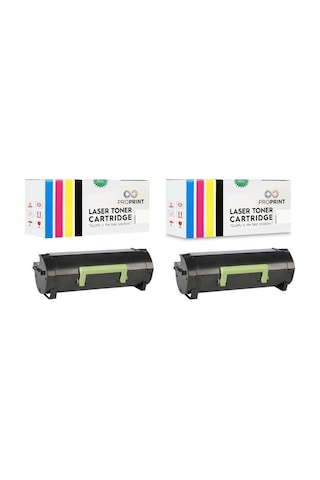 Proprint Lexmark MX317 MX317DN 51B5000 Siyah 2 Adet Uyumlu Toner 2500 Sayfa