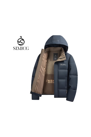 2025 Yeni Grafen Termal Konsantre Hafif Pamuklu Ceket Mavi