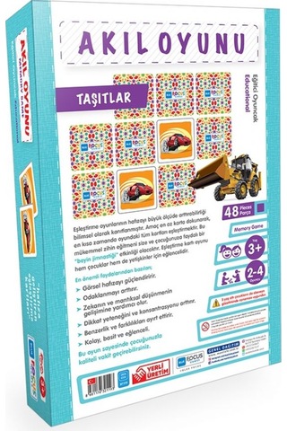 Blue Focus 48 Parça Memory Taşıtlar Akıl Oyunu