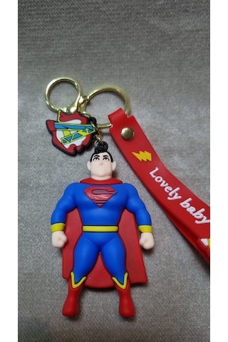 Silikon Anhtarlık Süpermen Altın