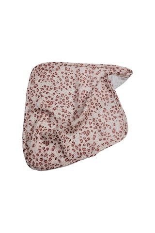 5 Adet Pembe Leopar Desen Müslin Bebek Ağız Bezi Pembe