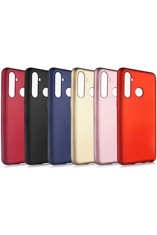 Realme 5 Pro Kılıf Zore Premier Silikon Kapak Gold
