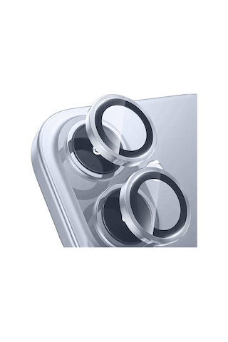 Apple Uyumlu iPhone 17 Zore Mikro Kamera Lens Koruyucu Gümüş
