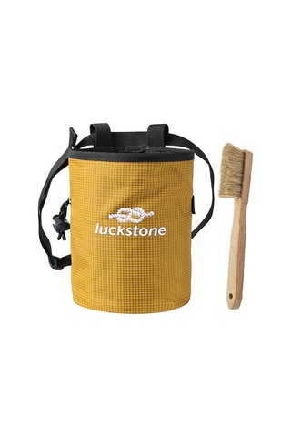 Luckstone-açık Kamp Tırmanma Tebeşir Çantası Ayarlanabilir Bel-sarı Sarı