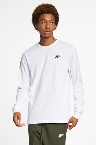 Nike Nsw Club Tee Erkek Uzun Kollu Spor Tişört Beyaz