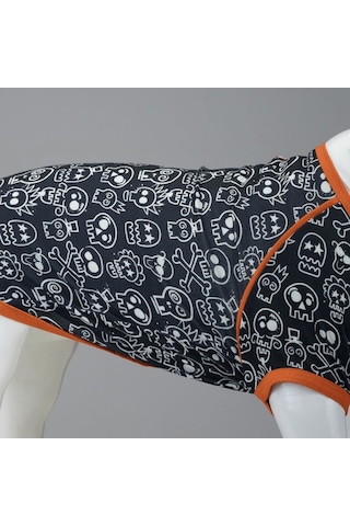 Funny Skull Küçük, Orta Ve Büyük Irk Köpek Tshirt