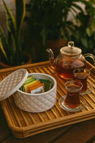 Elegance Bow Serisi Kapaklı Dekoratif Kutu