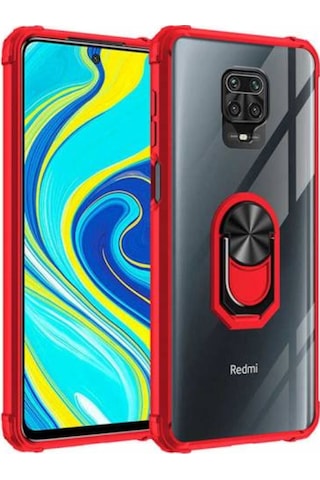 Xiaomi Redmi Note 9S Kılıf Mola Kenar Ve Yüzük Kısımları Renkli