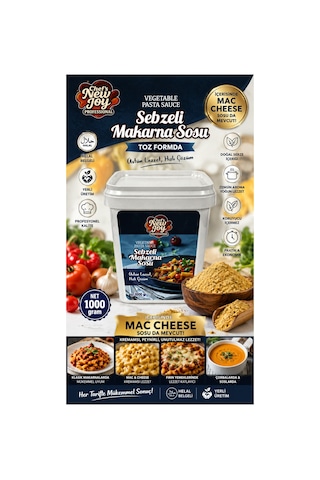 Sebzeli Makarna Sosu 1000 Gr Vegetable Pasta Sauce - Helal Belgeli, Yerli Üretim