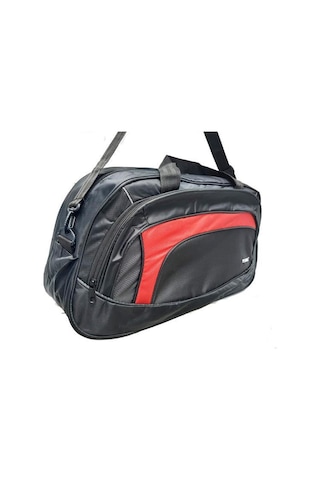 Bags 2542-24 Seyahat Çanta Siyah Kırmızı Siyah
