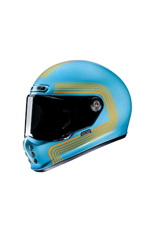 Kask Hjc V10 Kask Fonı Mc27 Mavi