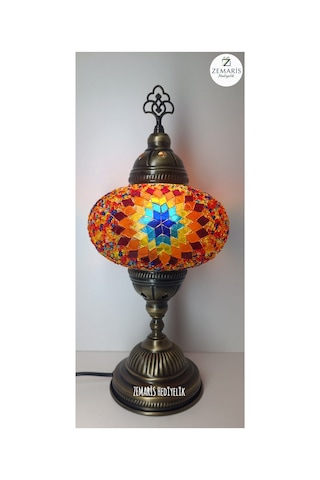 El Yapımı Otantik Mozaik Masa Lambası Büyük Camlı Kırmızı - 820080860 Kırmızı El Yapımı Otantik Mozaik Masa Lambası Büyük Camlı Kırmızı - 820080860 Kırmızı