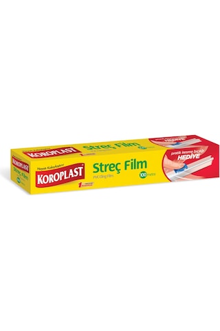 Koroplast Streç Film + Kesme Bıçağı 4 x 100 M