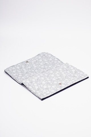 Fabric Craft Bag Kadın Kumaş Cüzdan Nakışlı Lacivert - Yeşil